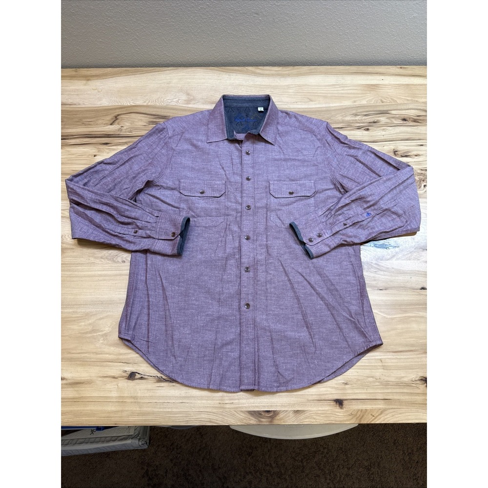 Robert Graham Men's Classic Fit Large Long Sleeve Button Down Shirt